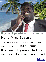 For more than two years, Mrs. Spears sent money to Nigeria. Law enforcement, her family and bank officials, all told her to stop, that it was all a scam. But, she persisted.